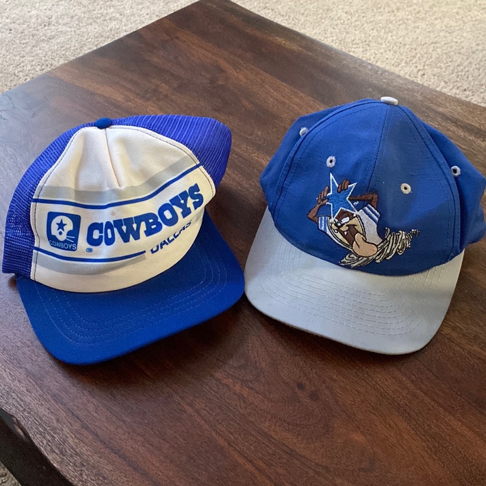 Vintage “Taz in the NFL” Dallas cowboys SnapBack LOONEY TUNES 1990s + SnapBack